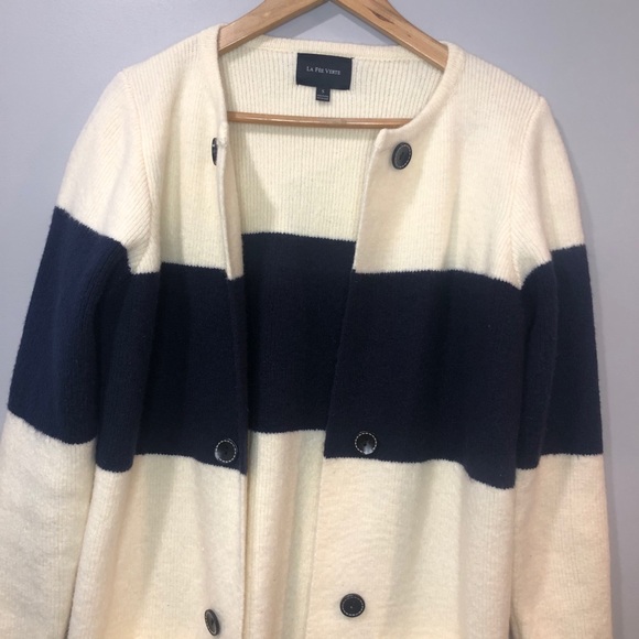 Anthropologie La Fee Verte Color Block Cardigan S - Picture 11 of 16